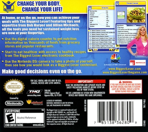 The Biggest Loser — Box back