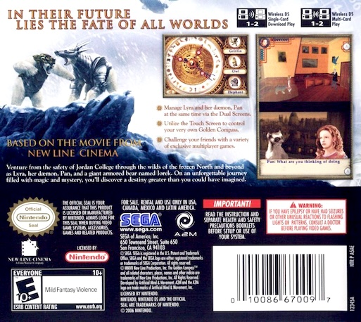 The Golden Compass — Box back