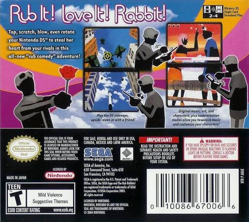 The Rub Rabbits! — Box back