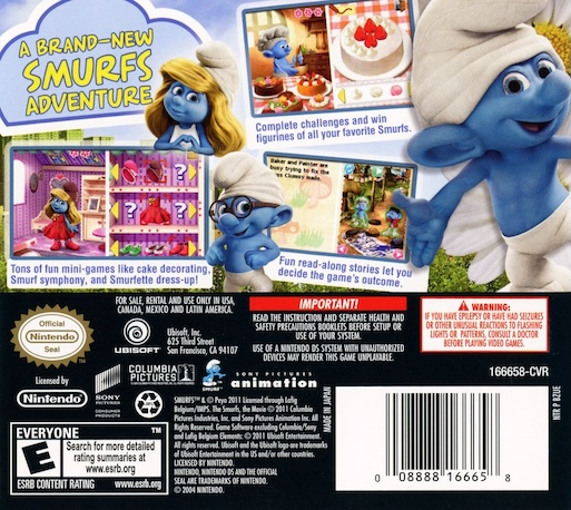 The Smurfs — Box back