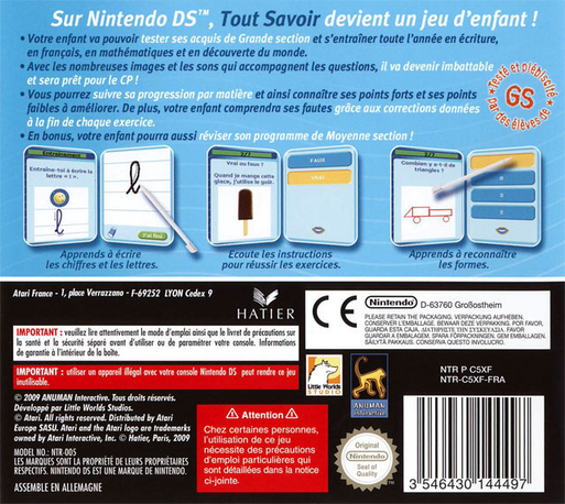 Tout Savoir Maternelle Grande Section - L'Essentie — Box back