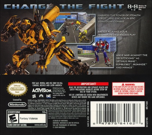 Transformers - Dark of the Moon - Autobots — Box back