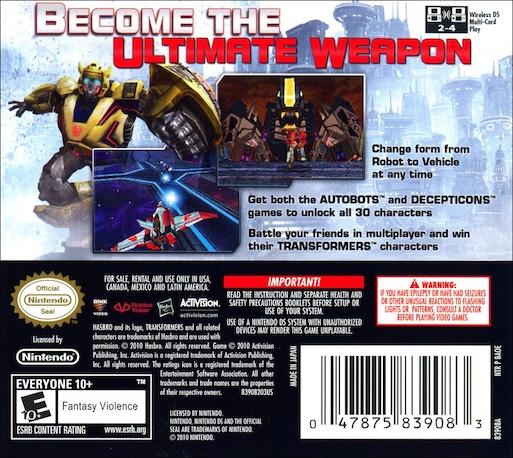 Transformers - War for Cybertron - Autobots — Box back