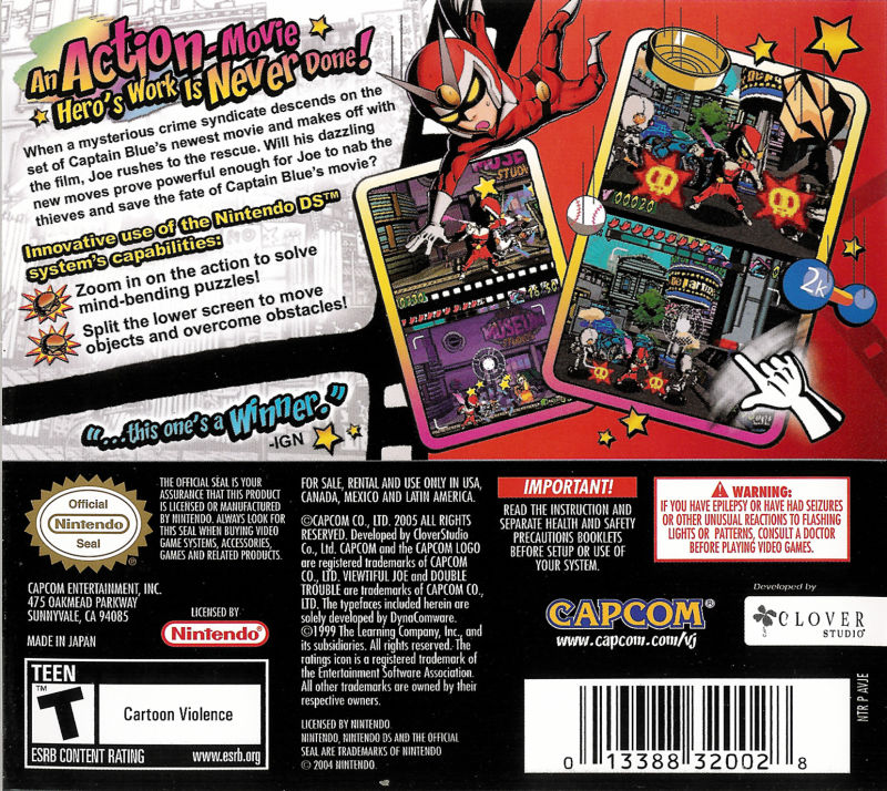 Viewtiful Joe - Double Trouble! — Box back
