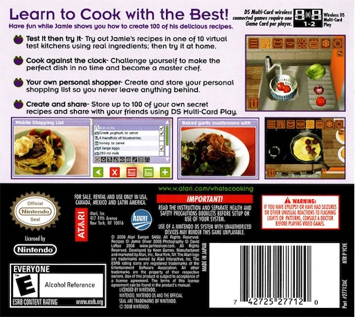 What's Cooking - Jamie Oliver — Box back