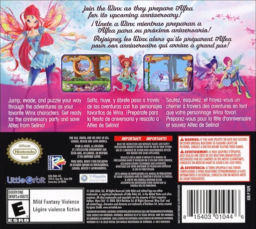 Winx Club - Saving Alfea — Box back
