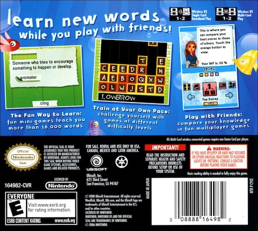 Word Academy — Box back