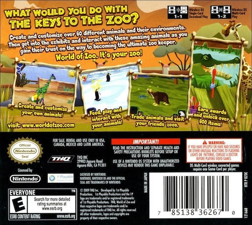 World of Zoo — Box back