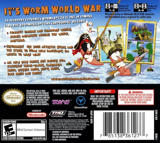 Worms : Open Warfare 2 — Box back