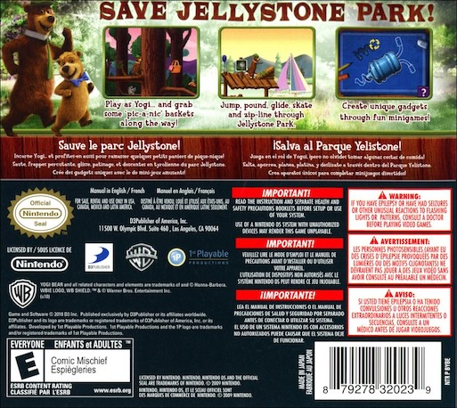 Yogi Bear — Box back