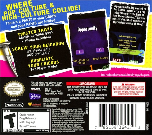 You Don't Know Jack — Box back