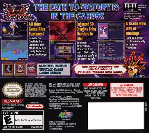 Yu-Gi-Oh! - Nightmare Troubadour — Box back