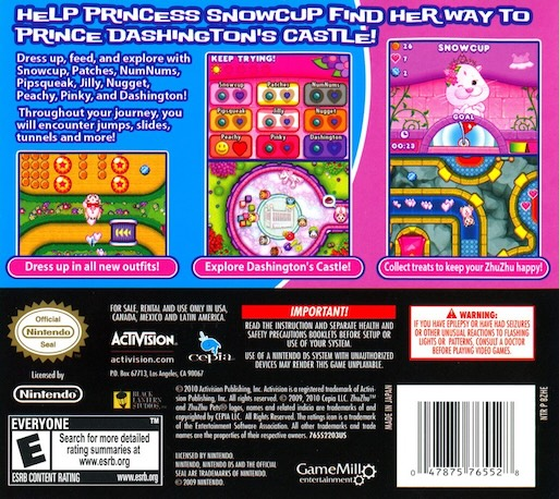 Zhu Zhu Princess — Box back