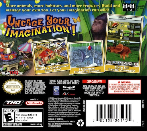 Zoo Tycoon 2 — Box back