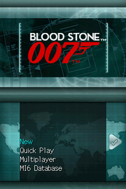 007 - Blood Stone — Title screen