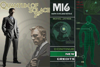 007 - Quantum of Solace — Title screen