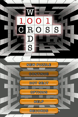 1001 Crosswords — Title screen