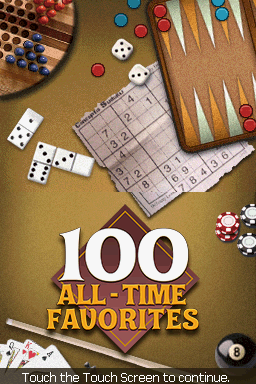 100 All-time Favorites — Title screen