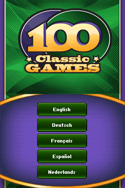 100 Classic Games — Title screen