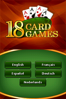 18 Card Games — Title screen