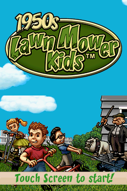 1950s Lawn Mower Kids — Title screen