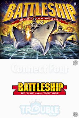 4 Game Pack! - Battleship + Connect Four + Sorry! — Title screen