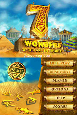 7 Wonders Of The Ancient World — Title screen