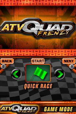 ATV Quad Frenzy — Title screen