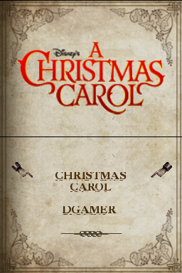 A Christmas Carol — Title screen