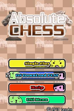 Absolute Chess — Title screen