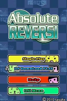 Absolute Reversi — Title screen