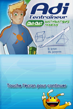 Adi L'entraineur - Mathematiques, Francais Cm1-cm2 — Title screen