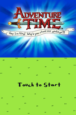 Adventure Time : Hey Ice King! Why'd you Steal our — Title screen