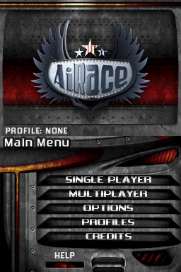 AiRace — Title screen