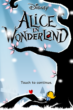 Alice in Wonderland — Title screen