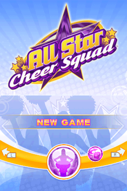 All Star Cheerleader — Title screen