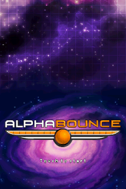AlphaBounce — Title screen