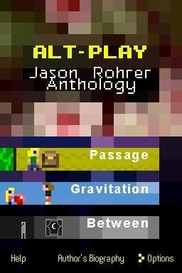 Alt-Play - Jason Rohrer Anthology — Title screen
