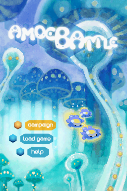 Amoebattle — Title screen