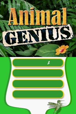 Animal Genius — Title screen