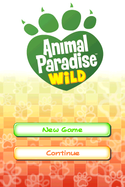 Animal Paradise Wild — Title screen