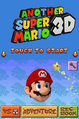 Another Super Mario 3D — Title screen