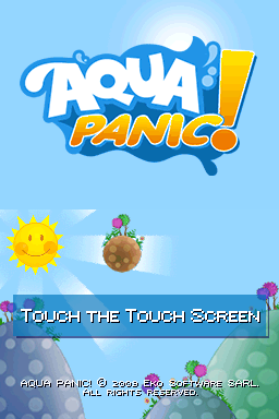 Aqua Panic! — Title screen