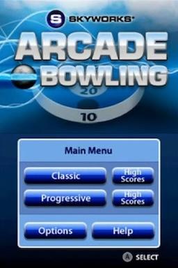 Arcade Bowling — Title screen