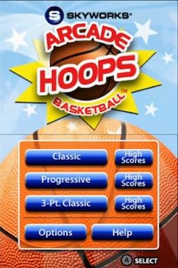 Arcade Hoops — Title screen
