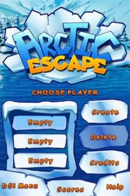 Arctic Escape — Title screen