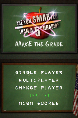 Are You Smarter Than A 5th Grader ? Make The Grade — Title screen
