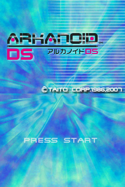 Arkanoid DS — Title screen