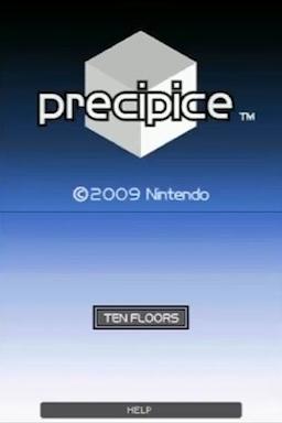 Art Style - PRECIPICE — Title screen
