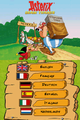 Asterix - Brain Trainer — Title screen